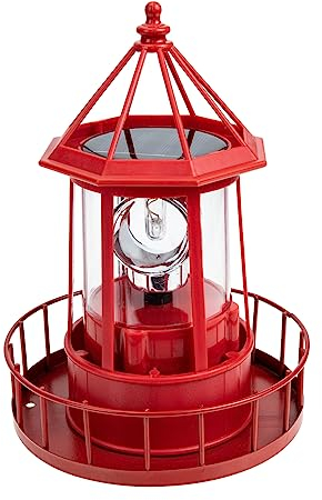 OSALADI Rotierendes Leuchtfeuer Meeresdekor Solarbetriebene Lichter Hängender Kronleuchter Für Den Außenbereich Solarlichter Für Den Außenbereich Solarlichter Für Den Außenbereich