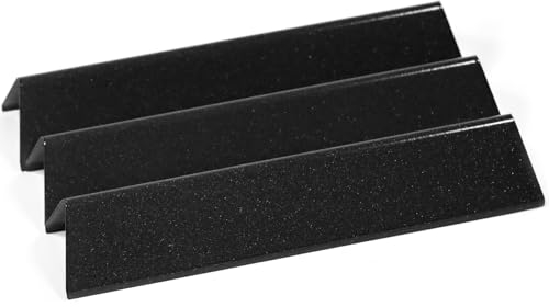 FIRXZYMZ 7635 Porzellanemaille Flavorizer Bars für Weber Spirit I II 200 Serie, Spirit E-210 E-220 S-210 S-220 (mit vorderen Bedienelementen) 38,9cm Hitzeschild Brennerabdeckung für Spirit II 200 GS4