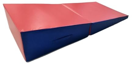 Rygcrud Gymnastikmatte Neigungsmatte, Faltbare Gymnastik Tumbling Matte Mit Handgriff, Gymnastikmatte Für Drinnen/außen Für Heimspiel/Training, Geschenk (Farbe : Rosso, Größe : 170x80x35cm)