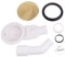 Bonde de douche universelle en laiton durable de 90 mm avec couvercle en laiton brossé