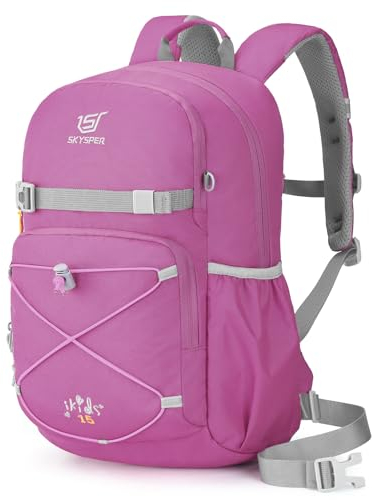 SKYSPER Kinderrucksack 15L komfortabler Wanderrucksack Kinder Rucksack Wandern für Jungen & Mädchen Outdoor