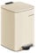 SONGMICS Mülleimer Küche, 20 Liter Abfalleimer, Tretmülleimer, Stahl, mit Inneneimer, Softclose, Offenhaltefunktion, sandbeige LTB592A02