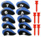 10 Pieces Of Golf Club Headgear, 5 Golf Limit Rubber Nails, Golf Club Carrying Case, Golf Club Iron Hood