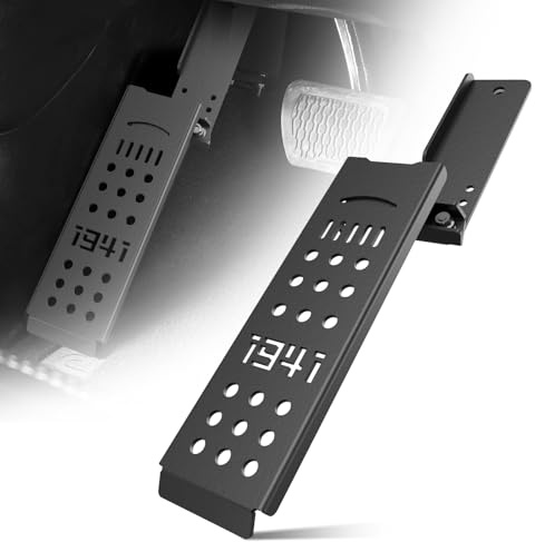 YZONA Repose-pied côté conducteur gauche compatible avec Jeep Wrangler JL JLU et Gladiator JT 2018, 2019, 2020, 2021, 2022, 2023, 2024, noir
