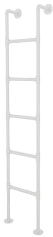 QLXYYFC Lightweight Bed Ladder Bunk Bed Ladder Only For Dormitory, Twin Rv Bunk Ladder/Boarding Ladder, Easy To Install(White,150cm/59inch)