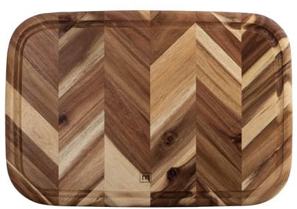 GoodCook Touch Herringbone Carving Board 13x19 Acacia