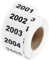 QUARKZMAN 1 Rolle Zahlen Aufkleber, 2001-3000 Number Stickers Nummern Aufkleber Selbstklebende Zahlen Klein 7 * 10mm Weiß
