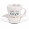Villa d'Este Home Tivoli Tazzina caffè 90 ml con piattino in porcellana new bone China, Le Travisate