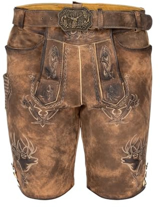 Maddox Herren Lederhose URGSEE Camel 50