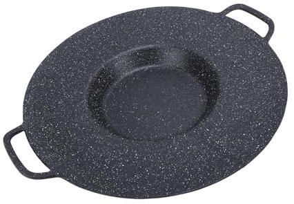 Luocute Plancha para Parrilla, Sartén de Aleación de Aluminio para Cocina en Interiores, Plancha Superior para Asar en Parrilla de Gas, Sartén de Metal para Cocinar en Casa, Parrilla