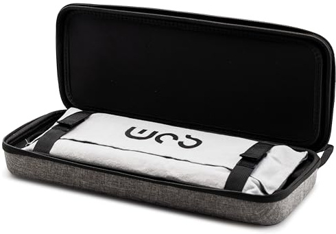 CutiePcs WOBKEY Mechanical Keyboard Storage Bag for Rainy 75 & Crush 80, Sturdy Protective Case with Soft Flannel Inner Sleeve, Compact Travel Carry Case 41.5 x 17 x 6.5 cm