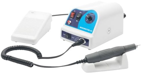 Micro-moteur pour bijoux - 45 000 tr/min - Polisseuse électrique - Outil de gravure - Appareil de gravure avec pédale - Pour sculpture sur bois, ponçage, pierre, bijouterie, usinage précis