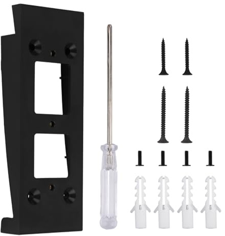 Doorbell Camera Mount, Anti Theft Apartment Door Ring Holder Compatible with All-New Blink Video Doorbell Camera (2nd Gen) Adjustable Corner Wedge with Screw Kit for 4in/10.16cm Standard Vinyl Siding