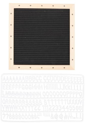 TOMETURE LED Message Board mit LED Beleuchtung Stehendes Filz Buchstabentafel Satz Wiederverwendbares Holz Pinnwand Memoboard für Büro und Café