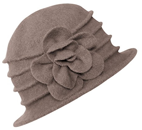 Urban GoCo Damen Vintage Bucket Hut Wintermütze Beret (#2 Khaki)