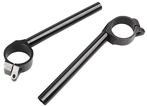 Mallofusa Black Motorcycle Clip On Handles Bars for Yamaha YZF R6 2006-2010