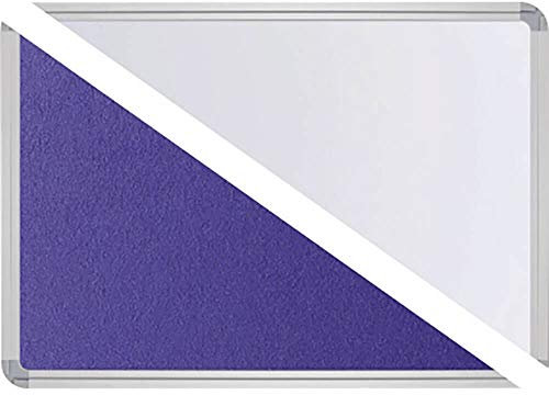 NORDWEST Handel AG Ultradex Stellwand 747418 150x120cm Filz/Whiteboard Stabfuß ws/bl