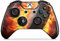 DeinDesign Skin kompatibel mit Microsoft Xbox One Controller Folie Sticker Eishockey Feuer