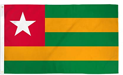 BANDIERA TOGO 150x90cm - GRAN BANDIERA TOGOLESE 90 x 150 cm Poliestere leggero - Bandiere - AZ FLAG