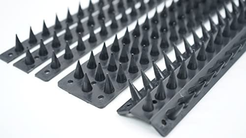Prikkastrip Eco Fence Wall Spikes Garden Security Anti climb cat/intruder deterrent (5m, Black)