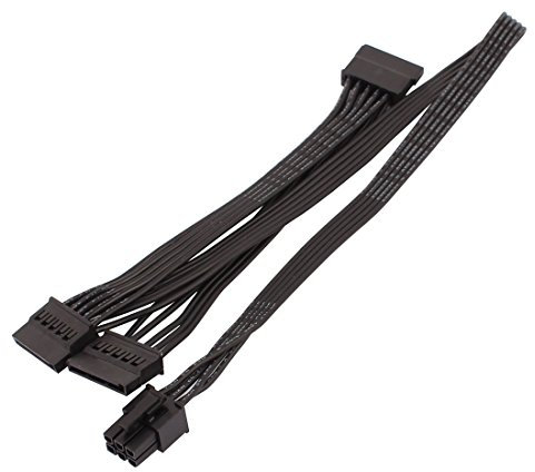 Aexit 28-Inch 6 Pin to 3X SATA Power Y Splitter Adapter Cable Hard Drive HDD SSD (f9a31386ad0dc7d8ec2948d9d944b671)