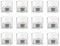 Nuptio Candelabros Votivos de Vidrio Transparente Juego de 12 Mini Portavelas de Té 4.6cm de Ancho Decoraciones Navideñas para Portavelas para Bodas Halloween