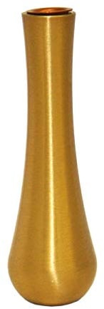legendURN Grabvase aus Bronze Gold schmal (Wandvase) | Sie sind auf der Suche nach Einer Grabvase aus Bronze? Bei unserem Urnengeschäft sind Sie genau richtig. Große Auswahl an Urnen Gratis Versand