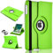 TechDealsUK Für iPad Mini 4 2015 iPad Mini 5 2019 360 Leder Drehbare Standhülle Folio Cover Grün