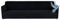 Poligino Sofabezug 4 Sitzer Wasserdicht, Sofahusse Elastisch Universal, Sofa Cover Stretch 4 Sitzer (230-250 cm) Schwarz