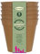 Haxnicks 5x Indoor & Outdoor Sustainable Bamboo Fibre Plant Pots | 3 Inch Diameter | Pack of 5 | Terracotta | Pot160201