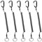 OHYER 5 Piezas Cordón de Pesca Elástico Llavero Espiral Cuerda de Seguridad en Espiral Antipérdida con Mosquetón Cordón De Elasticidad para Evite la Pérdida de Llaves Alicates y Herramientas de Pesca