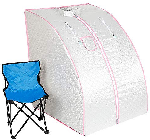 Sauna Casa,Drumm Sauna Portátil De Vapor Plegable,1000W Generador de Vapor Sauna Doméstica para Sauna Doméstica, Adelgazar