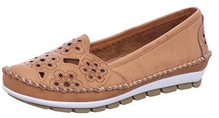 Gemini Hausballerinas Weiblich Glattleder Schlupf