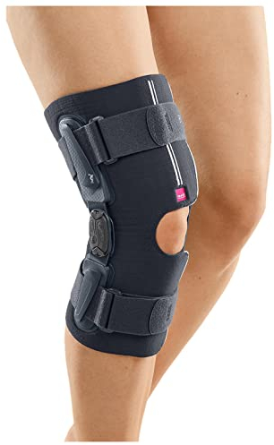 medi Stabimed pro Knieorthese geschlossen | Grau | Größe XXXL | Kniebandage Orthese zur Stabilisierung, zwei seitlich eingearbeitete Gelenke