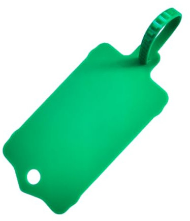 100 etiquetas de plástico reutilizables en blanco para corbatas, etiquetas de llaves de 1.45 x 2.5 pulgadas, correa de sellado de tensión serrada con etiqueta grande, etiqueta de plástico para marca