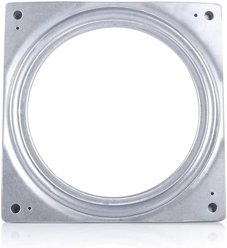 6 Drehlager Drehbeschlag, Quadratisch Lazy Susan Drehbar Platte, Schwenkplatte für TV Rack Computer Monitor Plattenspieler