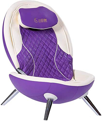 MOLVUS Lazy Sofa Faltbarer Schlafsaal Freizeit Schlafzimmer Wohnzimmer Mittagspause Siesta ir Bequemes Sofa Verstellbare Hohe Rückenlehne - Beheizter Massagesessel für Erwachsene (Farbe: Lila)