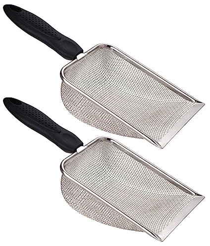 UPKOCH 2stücke Strand-mesh-Schaufel Tragbare Sandschaufel Mit Filter Für Muscheln Sand Und Spielzeug Handliche Schaufel Für Strand Für Haustiere Vielseitige Schaufel Für Strandaktivitäten