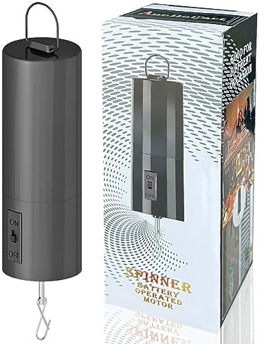 Aoedelyart Discokugel-Motor zum Aufhängen, drehbarer Motor, vielseitig einsetzbar für Windspiel, Spiegelkugel, Windspiel, Gartendekoration, hängende Ornamente, Outdoor-Skulpturen, 20 U/min, mittlere