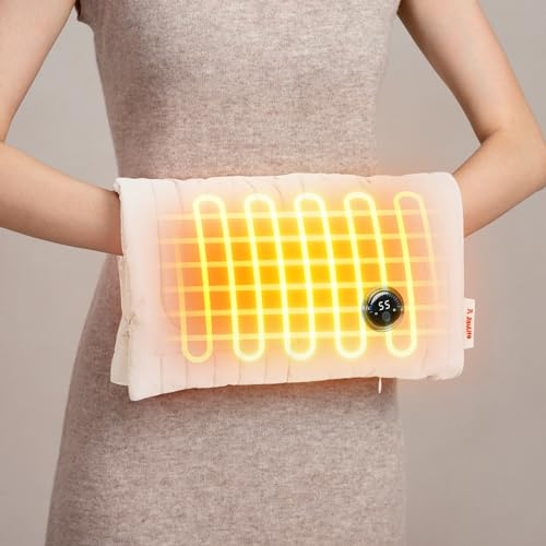 JISULIFE Handwärmer Wiederaufladbar, 10000 mAh Faltbare Handwärmertasche mit Power Bank, 6 Heizstufen, Beheizter Handwärmer, Schnelles Heizkissen Wasserlos, Geschenke für Frauen, Geeignet für Camping