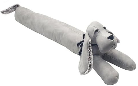 Lesser & Pavey Draught Excluder Dachshund Grey Dog Door Draft Air Stopper Insulation Strip Seal