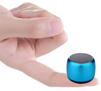 Eageroo Bluetooth Mini Lautsprecher tragbar Speaker,Stereo Klang mit tiefem Bass Technologie,Blau