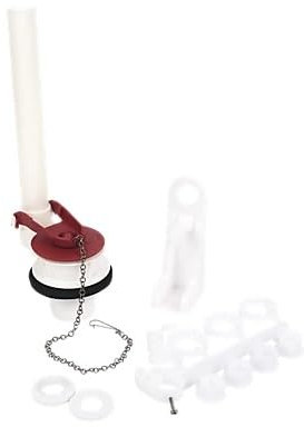Toilet Flush Valve & Handle KIT, Unique Water-Saving Adjust-A-Flush Valve, Replaces Old-Style Siphon, 1 in Pack