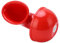 Bull Sound Air Horn Cow Sound Horn, Metall, Rot, 150 dB, für Auto, LKW, Motorrad, Wohnmobil, Boot