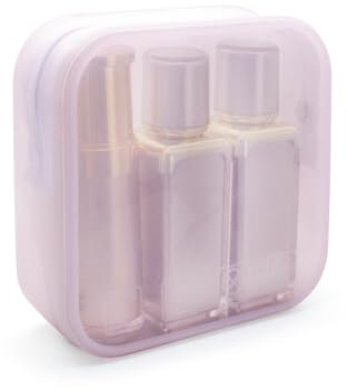 WisePoint Borsa da Toilette, Silicone Borsa Trucco Borsa Porta Trucchi per le Donne con Manico, Portatile Astuccio da Toilette per Fitness, Nuoto (Rosa)
