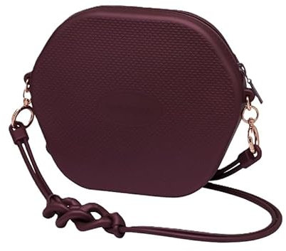 Havaianas Handtasche mit Schultergurt Damen Bag Diamond Tasche aus Gummi (Purple Soil), Lila Boden