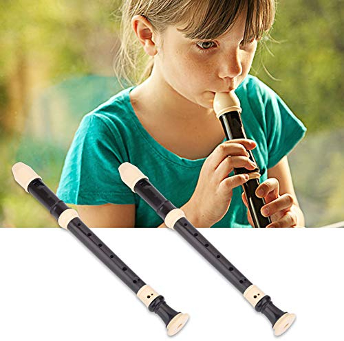 NIZUUONE Flûte à Bec Soprano Premium 8 Trous avec Voies Respiratoires Incurvées Améliorées Flûte à Bec Soprano 8 Trous, Flûte à Bec Baroque pour Voies Respiratoires Incurvées Améliorées,