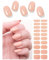 Wahrshei Nagelfolien | 20 pcs Sommer Nude Nagelfolie Selbstklebend | UV Gel Nagelfolie | Gel Nail Stickers, Gellack Wraps für Nagel