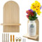 SenaiMy 2 Stück Wandregal Holz Boho Wanddeko, Boho Deko Holz Regenbogen Schweberegale, Böhmische Hängeregal Wandregale, Geeignet für Haus, Wohnzimmer, Büro, Schlafzimmer, Bad, Küche Wand Dekoration