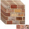 Lot de 10 panneaux muraux 3D autocollants en PVC imperméable - 30 x 30 cm - Pour salon, chambre à coucher, cuisine, revêtement mural (pierre de Noël)